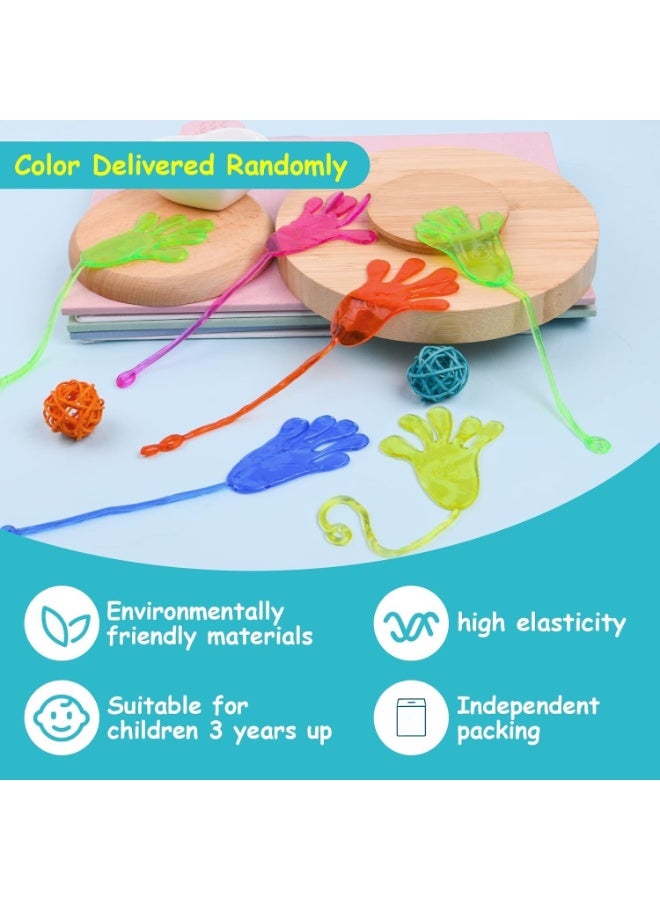 50 Pcs Sticky Hands for Kids, Stretchy Slap Palms Fidget Toy Set,Elastic Bendy Novelty Toys,Classroom Rewards Prizes & Class Exchange Gifts,Perfect for Party Favors & Goodie Bag Fillers - Image 5